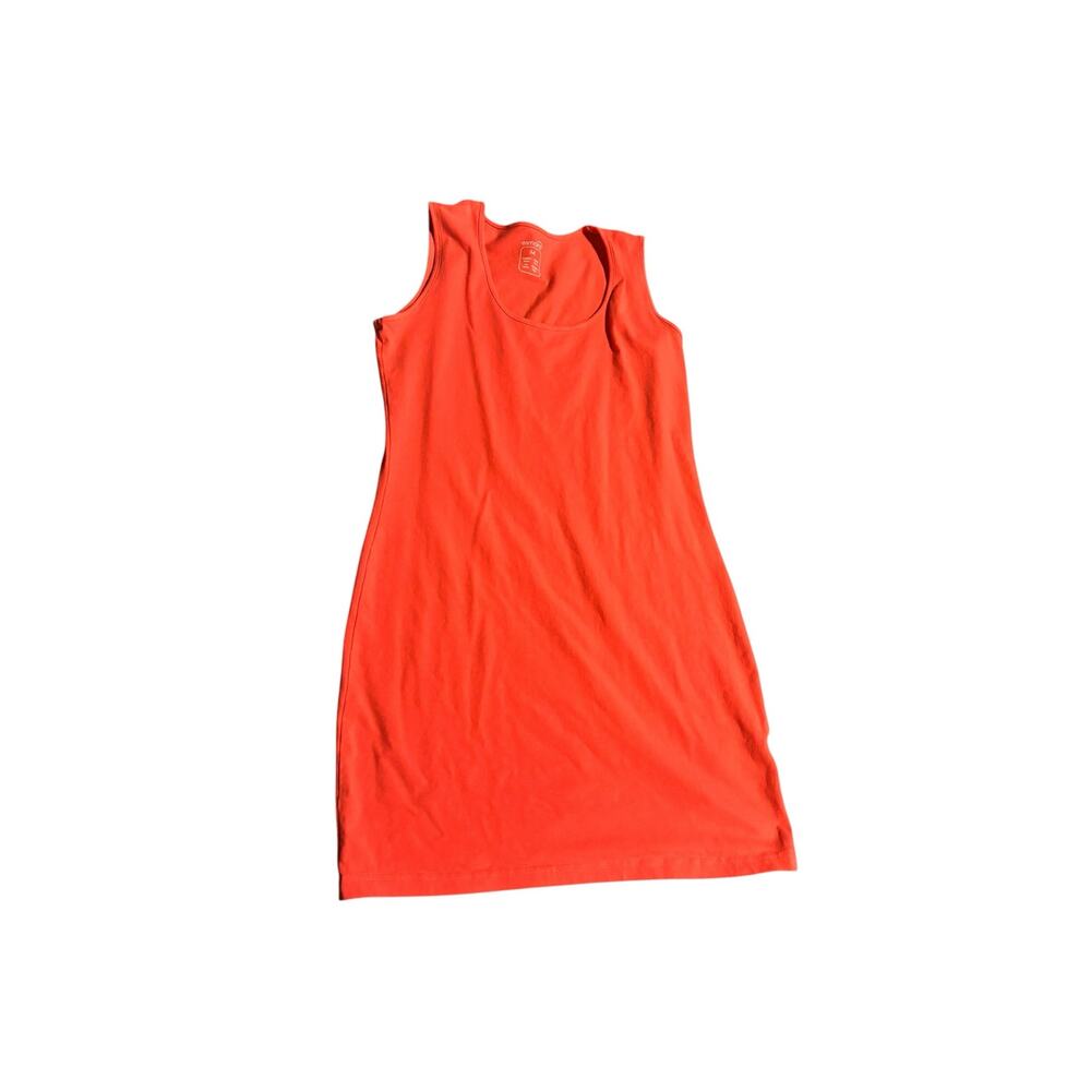 esmara Coral Orange Sleeveless Knit Dress Size 40 8/10 US
